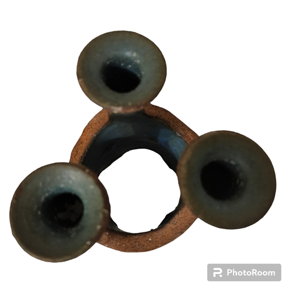 Vintage Mid Century Hal Lasky Puerto Rican Pottery Primitive Candleholder 60's - Picture 4 of 4